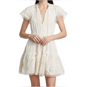 HEMANT & NANDITA Off-White Cotton Ruby dress size Large